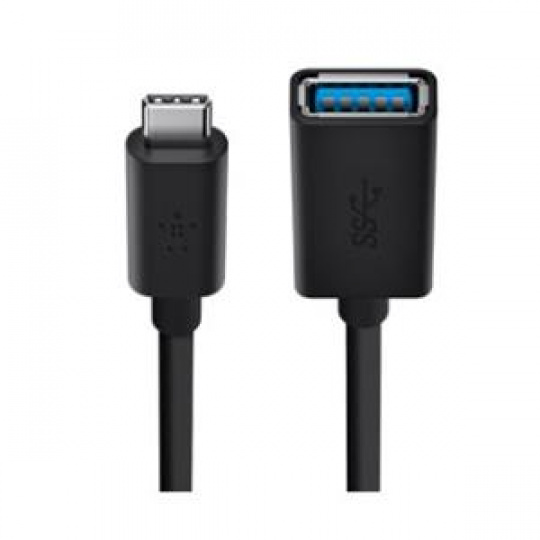 Belkin adaptér USB-C 3.0 to USB-A, 15cm, černá