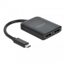 Delock USB Type-C™ Splitter (DP Alt Mód) na 2 x DisplayPort MST / VXP