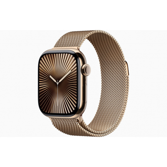 Apple Watch S10 Cell/46mm/Gold/Elegant Band/Gold/-S/M