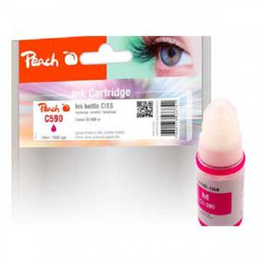 PEACH kompatibilní cartridge Canon GI-590, magenta, 70 ml