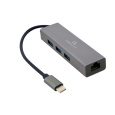 Gembird USB-C GBit adapter + 3x USB 3.1