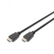 Digitus Připojovací kabel HDMI High Speed, typ A M/M, 1,0 m, Ultra HD 60p, zlatý, bl