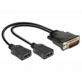 Delock adaptér DMS-59 samec> 2 x HDMI samice 20 cm