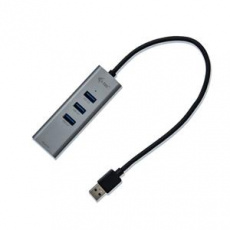 i-Tec USB3.0 HUB 3port Metal + Gigabit Ethernet adaptér, 1x USB na RJ-45