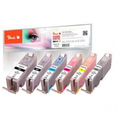 PEACH kompatibilní cartridge Canon PGI-550XL/CLI-551XL Multi-6-Pack, Black1x 23 ml, Black, Cyan, Magenta, Yellow, Grey 5x13ml