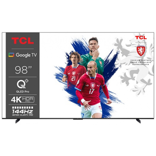 TCL 98C655 SMART TV 98" QLED/4K UHD/Direct LED/4xHDMI/2xUSB/LAN/GoogleTV