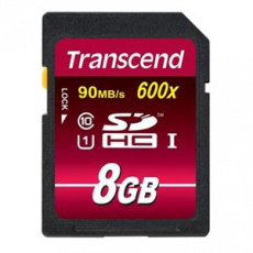 Transcend 8GB SDHC (Class 10) UHS-I 600x (Ultimate) MLC paměťová karta