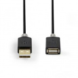 Nedis CCBW60010AT20 - USB 2.0 kabel | A Zástrčka - A Zásuvka | 2 m | Antracit