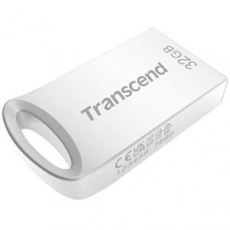 Transcend 32GB JetFlash 710S, USB 3.1 Gen 1 flash disk, malé rozměry, stříbrný kov