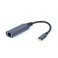 Adaptér Gembird USB-C to LAN Gbe RJ-45