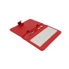 AIREN AiTab Leather Case 1 with USB Keyboard 7" RED (CZ/SK/DE/UK/US.. layout)