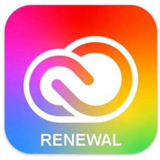 Adobe CC for TEAMS All Apps MP ENG COM RENEWAL 1 User L-12 10-49 (3YC) (12 Months)