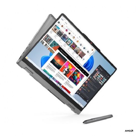 Lenovo IdeaPad 5 2-in-1 14AHP9 Ryzen 5 8645HS/AI/16GB/SSD 1TB/14"/WUXGA/OLED/400nitů/60Hz/touch/Pero/FPR/bez OS/stříbrná