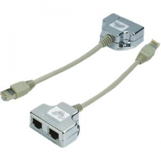 DATACOM "Y" adaptér STP CAT5E  PC / TEL+TEL