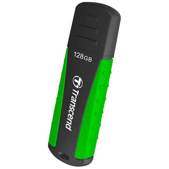 Transcend 128GB JetFlash 810 USB 3.1 (Gen 1) flash disk, černo/zelený, odolá nárazu, tlaku, prachu i vodě