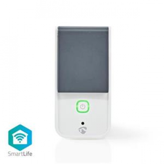 Nedis WIFIPO120EWT - SmartLife Chytrá Zásuvka | Wi-Fi | IP44 | Měřič spotřeby | 3680 W | Francie / Typ E (CEE 7/6) | -30 - 40 °C |