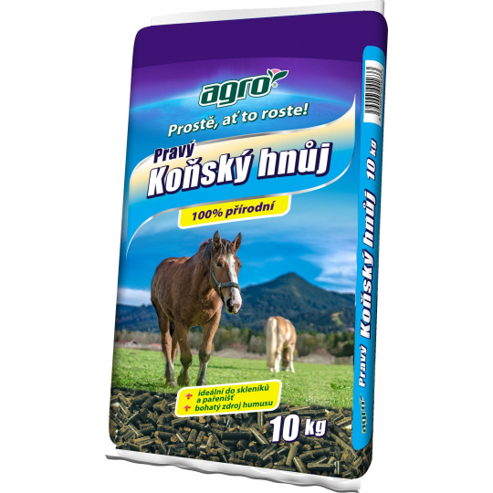 Hnojivo Agro  Pravý koňský hnůj 10 kg