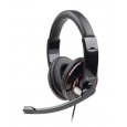 Gembird Sluchátka s mik MHS-U-001 Gaming black, USB