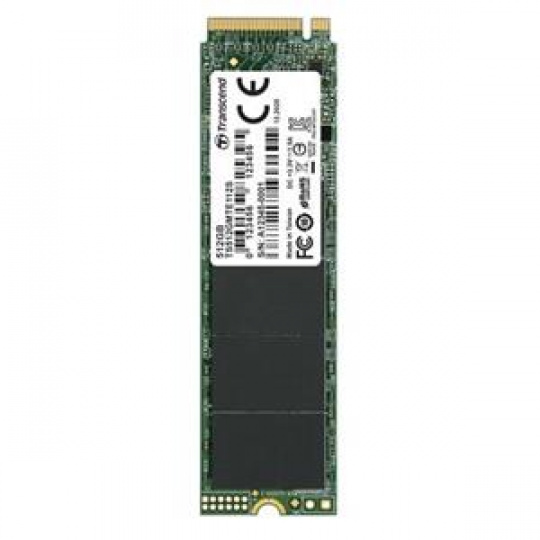 TRANSCEND MTE112S 512GB SSD disk M.2 2280, PCIe Gen3 x4 NVMe 1.3 (3D TLC), single sided, 1700MB/s R, 900MB/s W