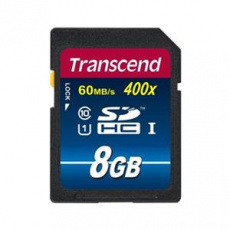 Transcend 8GB SDHC (Class10) UHS-I 400X (Premium) paměťová karta