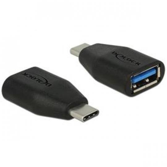 Delock Adaptér SuperSpeed USB 10 Gbps (USB 3.1 Gen 2) USB Type-C™ samec > Typ-A samice