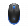 myš Logitech Full-size Wireless mouse M190, černá-modrá