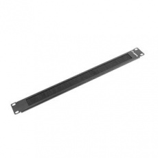 LANBERG 19" BRUSH PANEL 1U BLACK