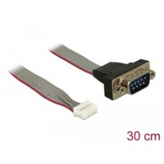 Delock Cable serial pin header female > 1 x DB9 male 2 mm pitch layout: twisted