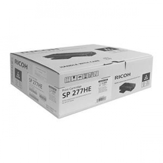 Ricoh - toner 408160 SP 277HE, SP 277NWX - SP 277SNWX & SP 277SFNWX  (2.6K Prints @ ISO 19752) černý