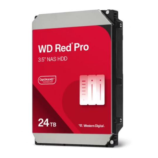 WD Red Pro/24TB/HDD/3.5"/SATA/7200 RPM/Červená/5R