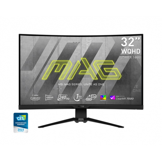 MSI MAG/325CQRXF/31,5"/VA/QHD/240Hz/1ms/Black/3R