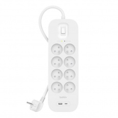 Belkin SURGE 8OT 900J, 18W, USB A + C, Pol