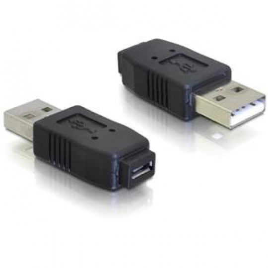 Delock redukce micro USB A+B samice na USB A samec