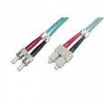 Digitus Fiber Optic Patch Cord, ST to SC Multimode 50/125 µ, Duplex Length 10m, Class OM3