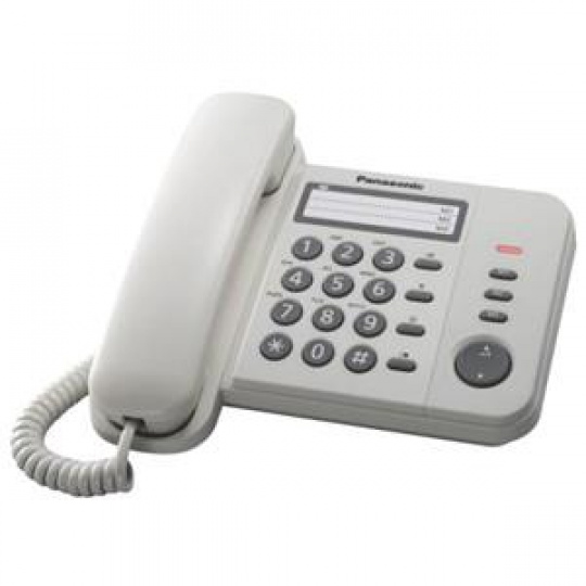 Panasonic KX-TS520FXW - jednolinkový telefon, bílý