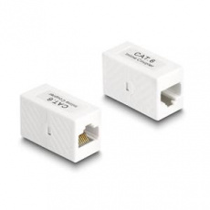 Delock Adaptér RJ45 samice na RJ45 samice Cat.6 UTP bílá