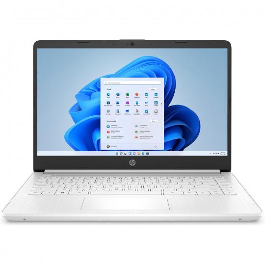 HP 14s/14s-dq0030nc/N4120/14"/1366x768/4GB/128GB SSD/UHD 600/W11S/White/2R