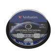 VERBATIM M-DISC BD-R SL 25GB, 4x, printable, spindle 10 ks