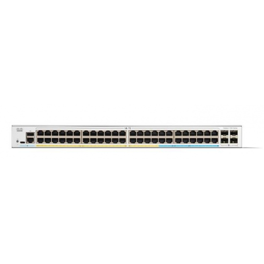 Cisco Catalyst switch C1300-48P-4X (48xGbE,4xSFP+,48xPoE+,375W) - REFRESH