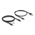 Delock Přepínač KVM z USB-C™ na HDMI a DisplayPort 8K MST s USB 2.0