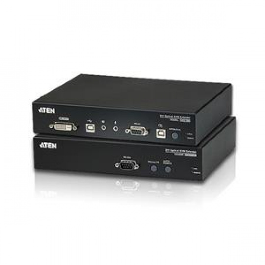 ATEN KVM extender CE-680 USB , DVI KVM extender pro konzoli s USB klávesnicí a myší přes optický kabel, (1920 x 1200 na 600m)