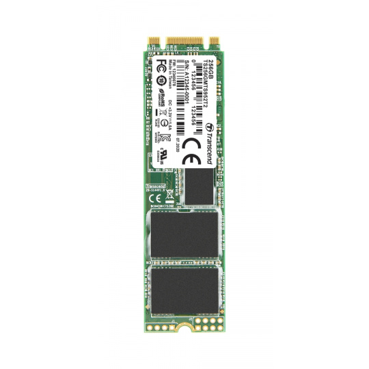 TRANSCEND MTS952T2 256GB Industrial 3K P/E SSD disk M.2, 2280 SATA III 6Gb/s (3D TLC), 560MB/s R, 520MB/s W