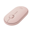 Logitech Pebble M350/Cestovní/Optická/1 000 DPI/USB+BT/Růžová