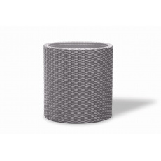 Květináč Keter Cylinder M Silver Grey