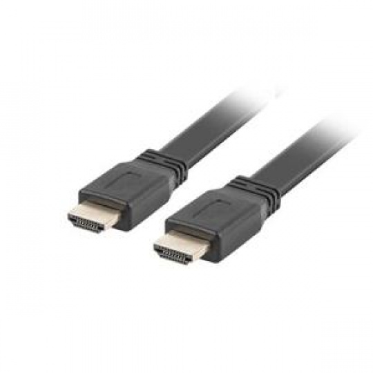 LANBERG HDMI M/M 2.0 kabel 5M 4K černý plochý