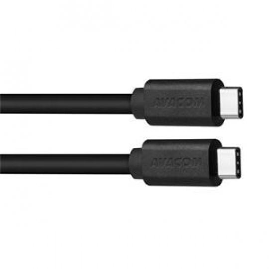 AVACOM Datový a nabíjecí kabel USB Type-C - USB Type-C, 100cm, černá