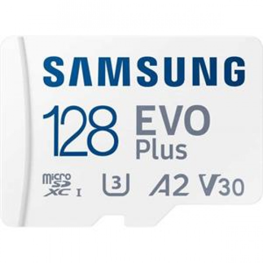 Samsung EVO Plus/micro SDXC/128GB/160MBps/UHS-I U1 / Class 10/+ Adaptér