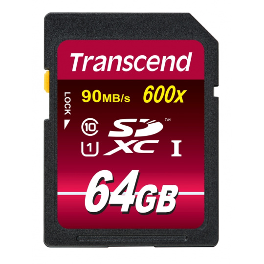 Transcend 64GB SDXC (Class 10) UHS-I 600x (Ultimate) MLC paměťová karta