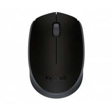 Logitech M171/Cestovní/Optická/1 000 DPI/Bezdrátová USB/Černá-šedá