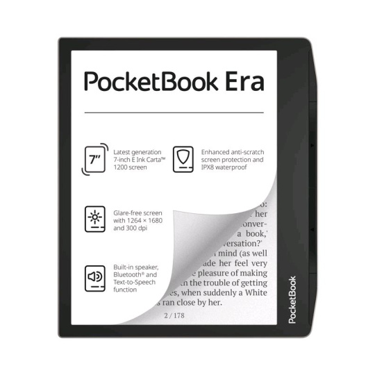 E-book POCKETBOOK 700 ERA, 16GB, Stardust Silver, stříbrný